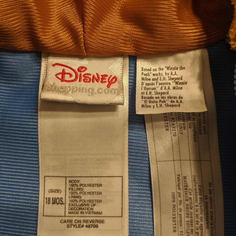 Disney Baby Roo Halloween Costume Size 18 Months - Picture 4 of 4